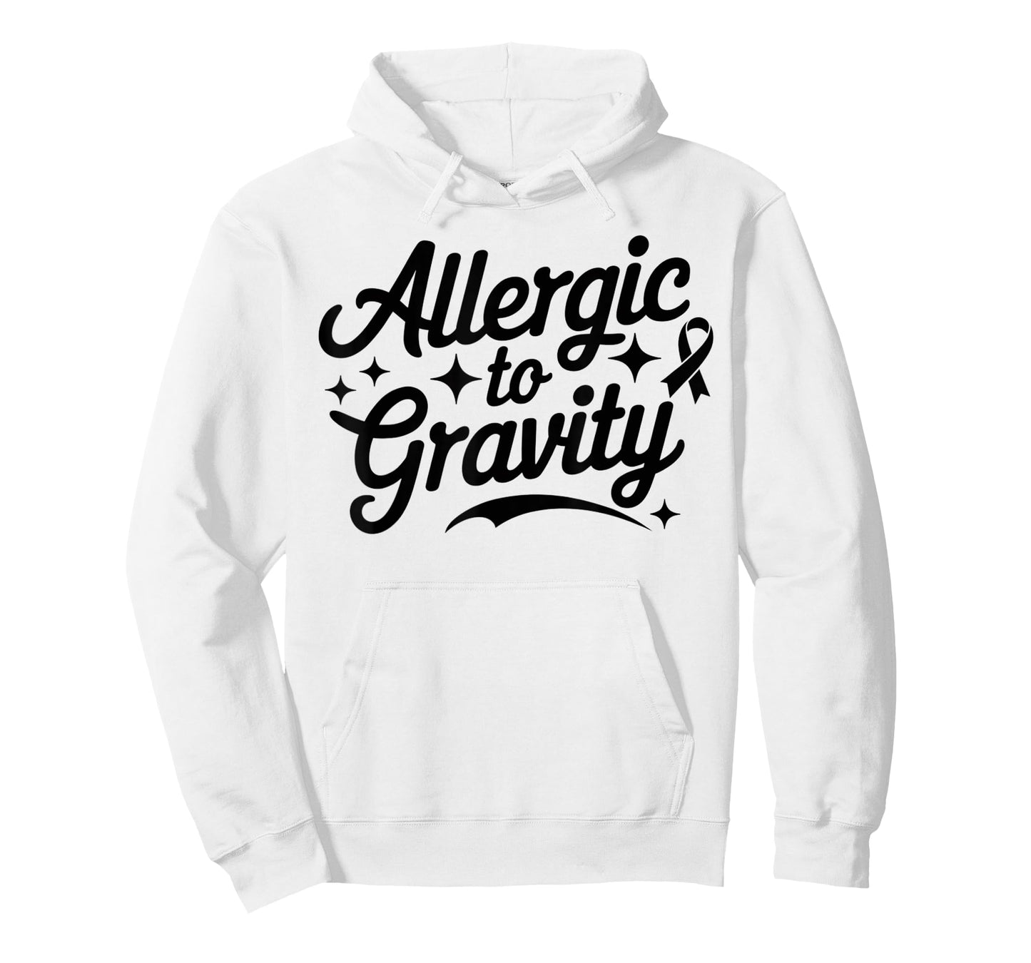 Allergic To Gravity POTS Dysautonomia Turquoise Ribbon Funny T-Shirt