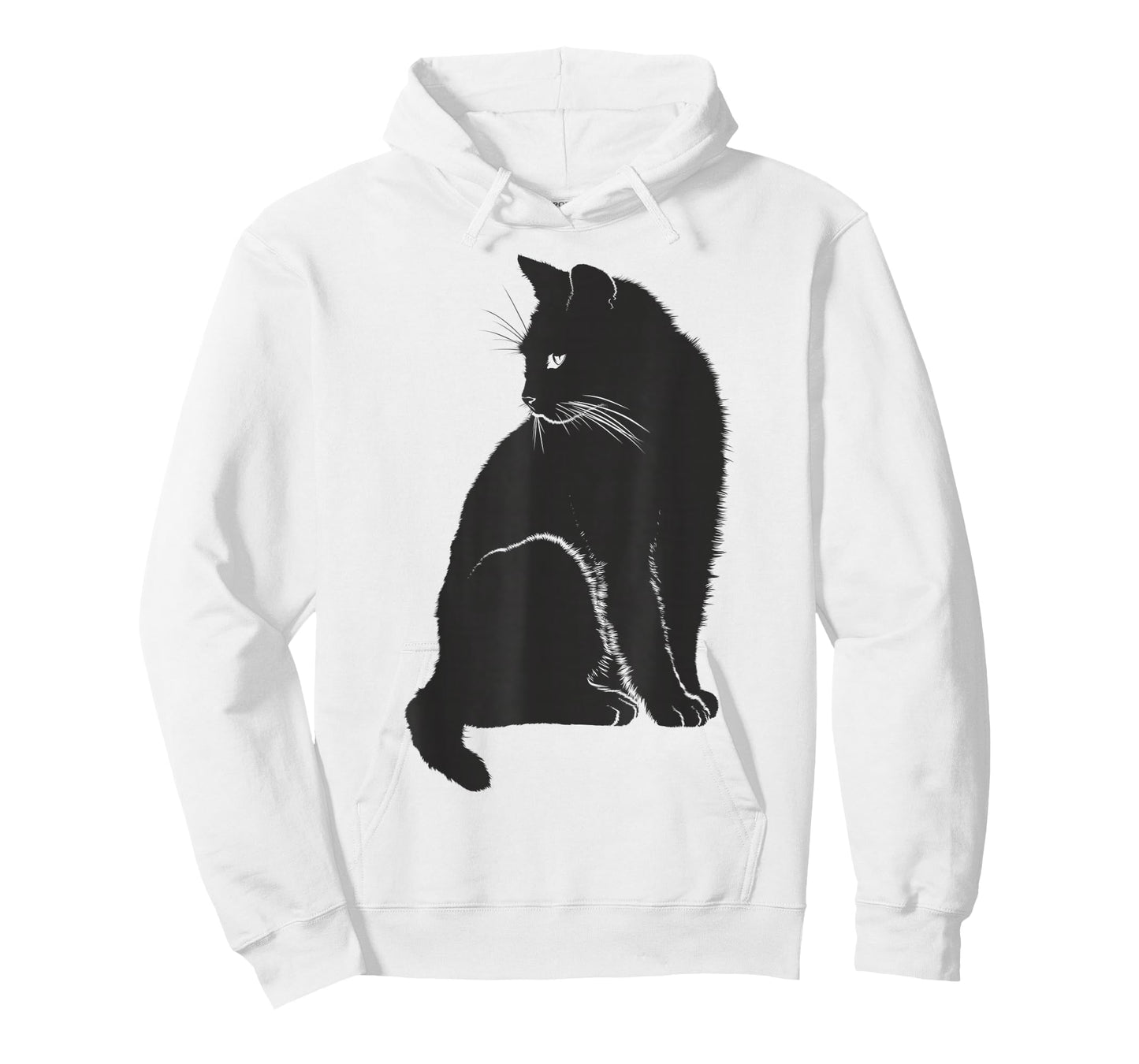 Minimalist Cute Black Cat Owner Feline Art Kitten Lover T-Shirt Small