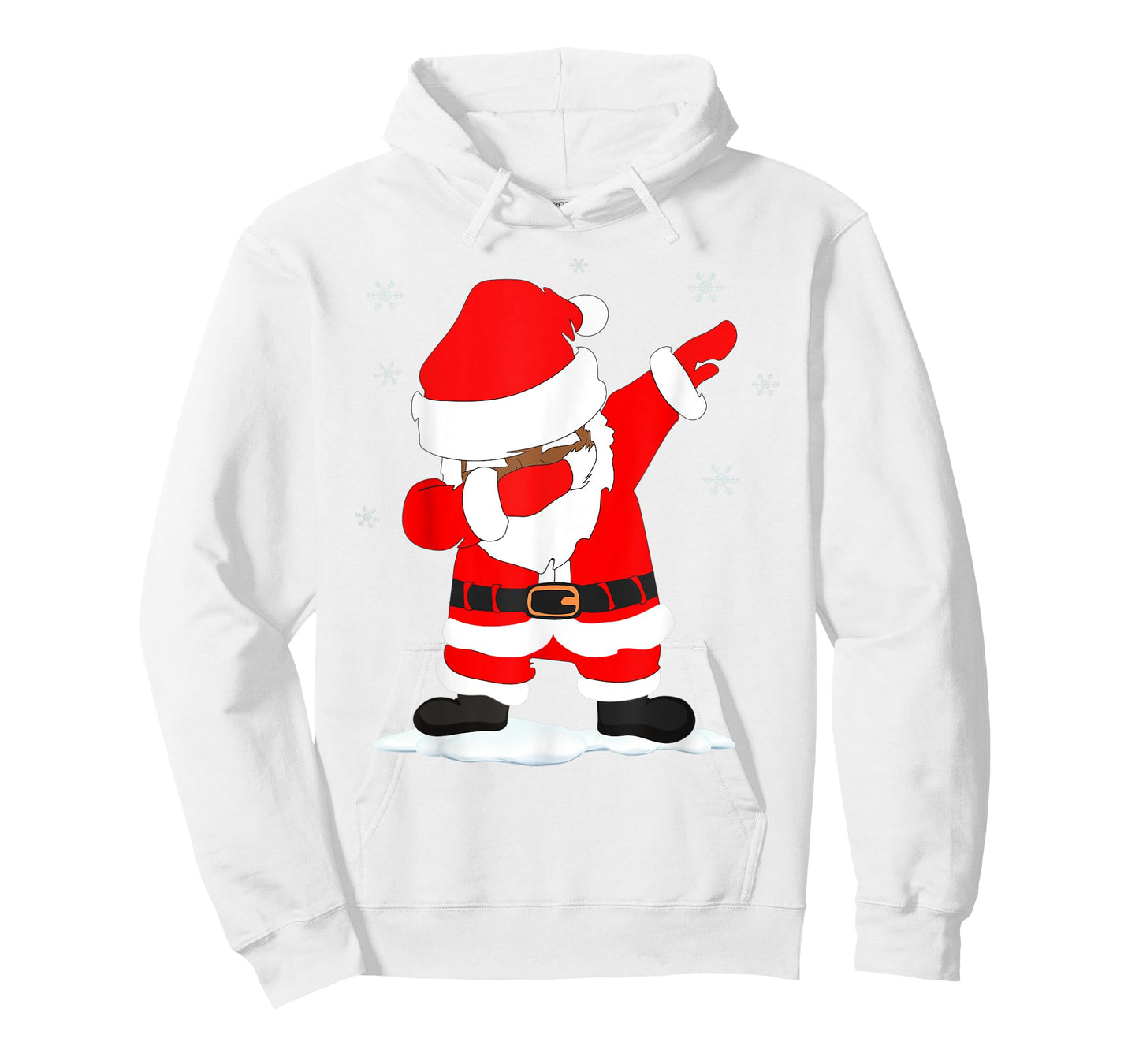 Funny Christmas Black Brown DABBING SANTA T-Shirt