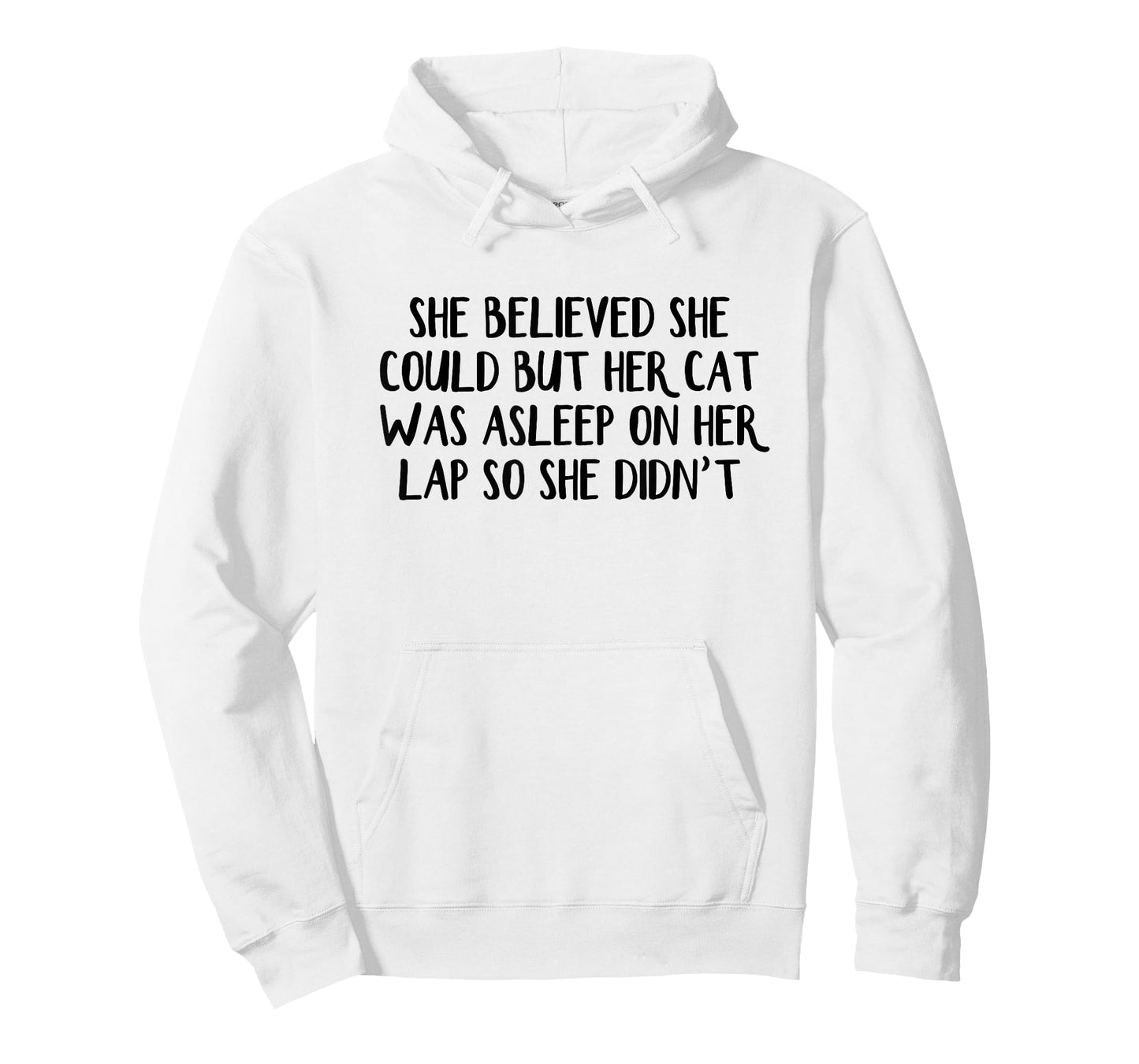 She Believed She Could But Her Cat Was Asleep On Her Lap So T-Shirt