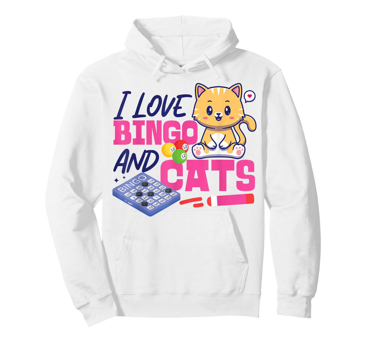 Bingo Player Cat I Love Bingo And Cats T-Shirt
