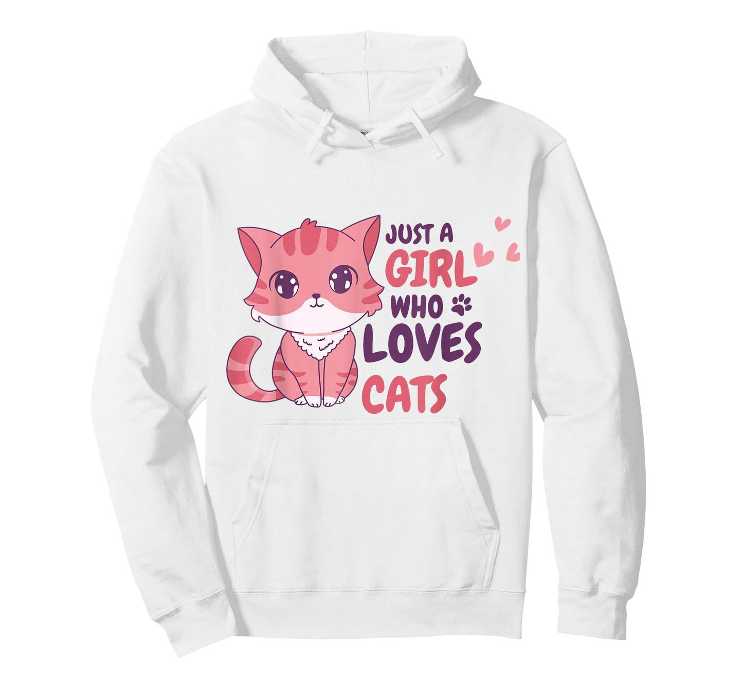 Just A Girl Who Loves Cats Cute Cat Shirt Gifts Kids Girls T-Shirt