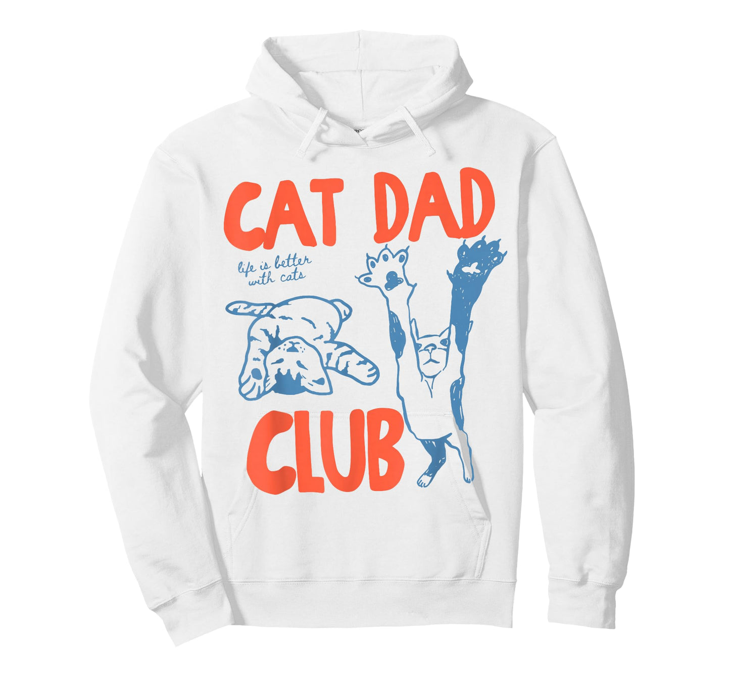 Funny Cat Dad Club Life is Better with Cats Retro Cat Lover T-Shirt