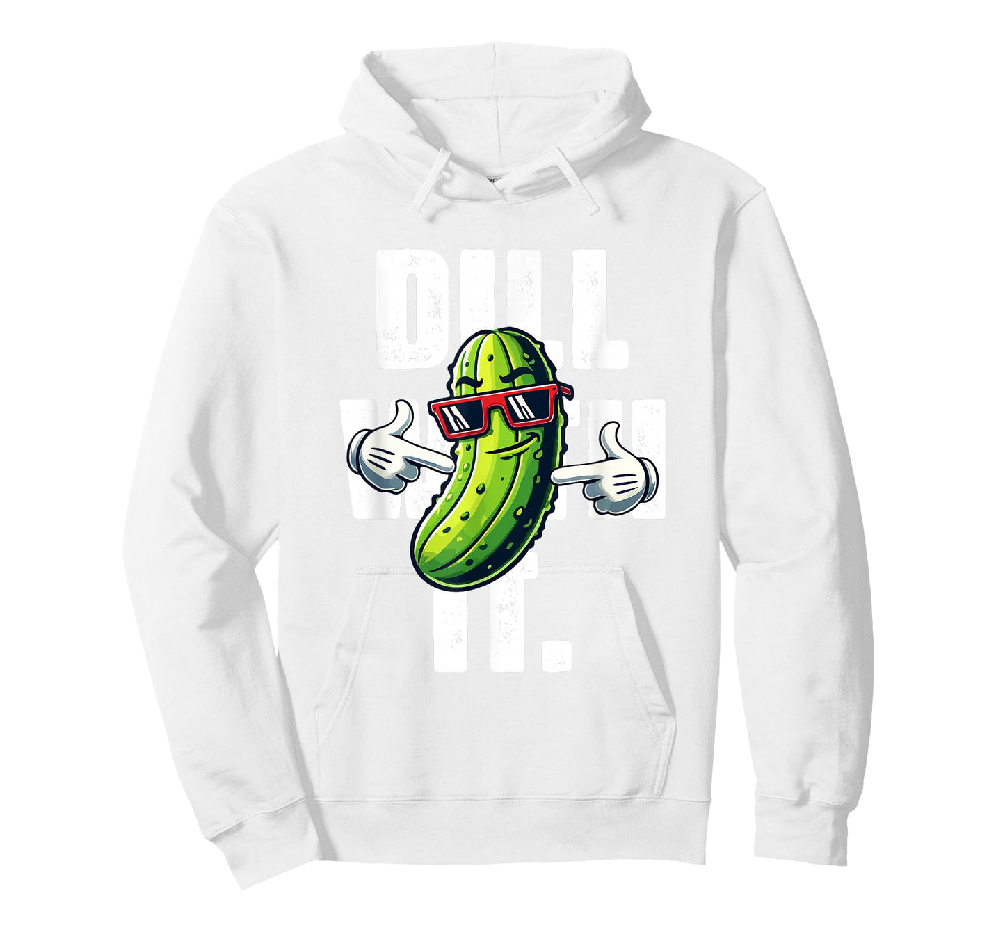 Dill with It Funny Pickle Joke Vegetarian Pun Pickle Lover T-Shirt