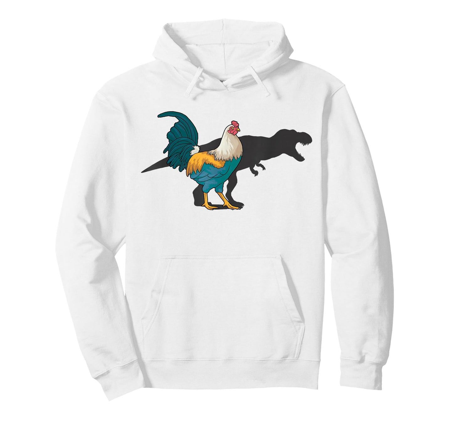 Chicken Dinosaur Shadow T Rex Hen Lover Cute Chicken Farmer T-Shirt