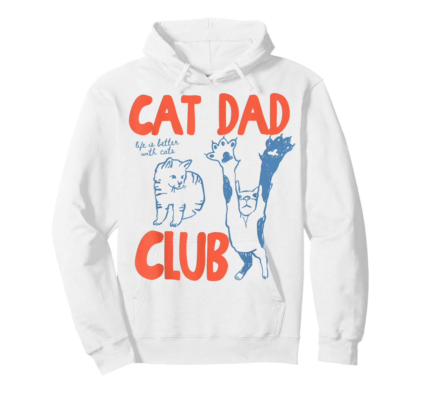 Cat Dad Club Funny Cat Lover Pet Parent Father's Day Men T-Shirt