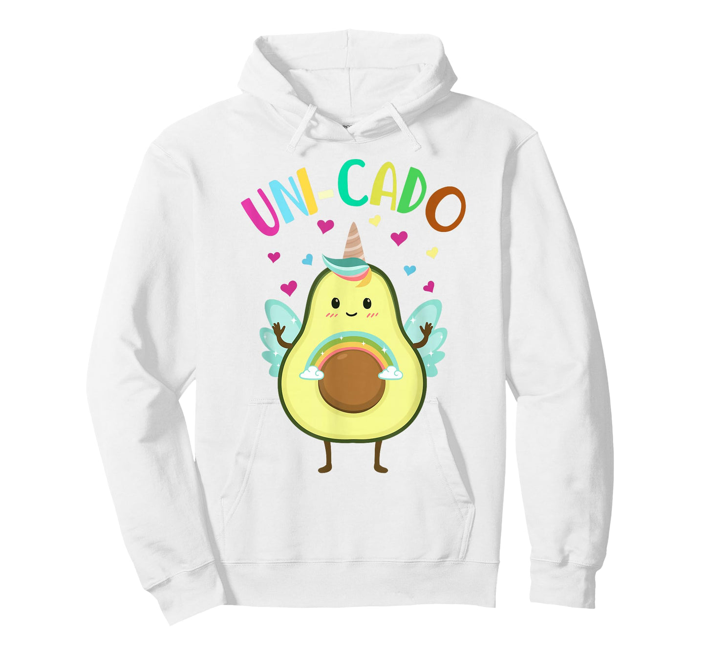 Cute Avocado Shirt Kids Toddler Little Girl Unicorn Birthday T-Shirt