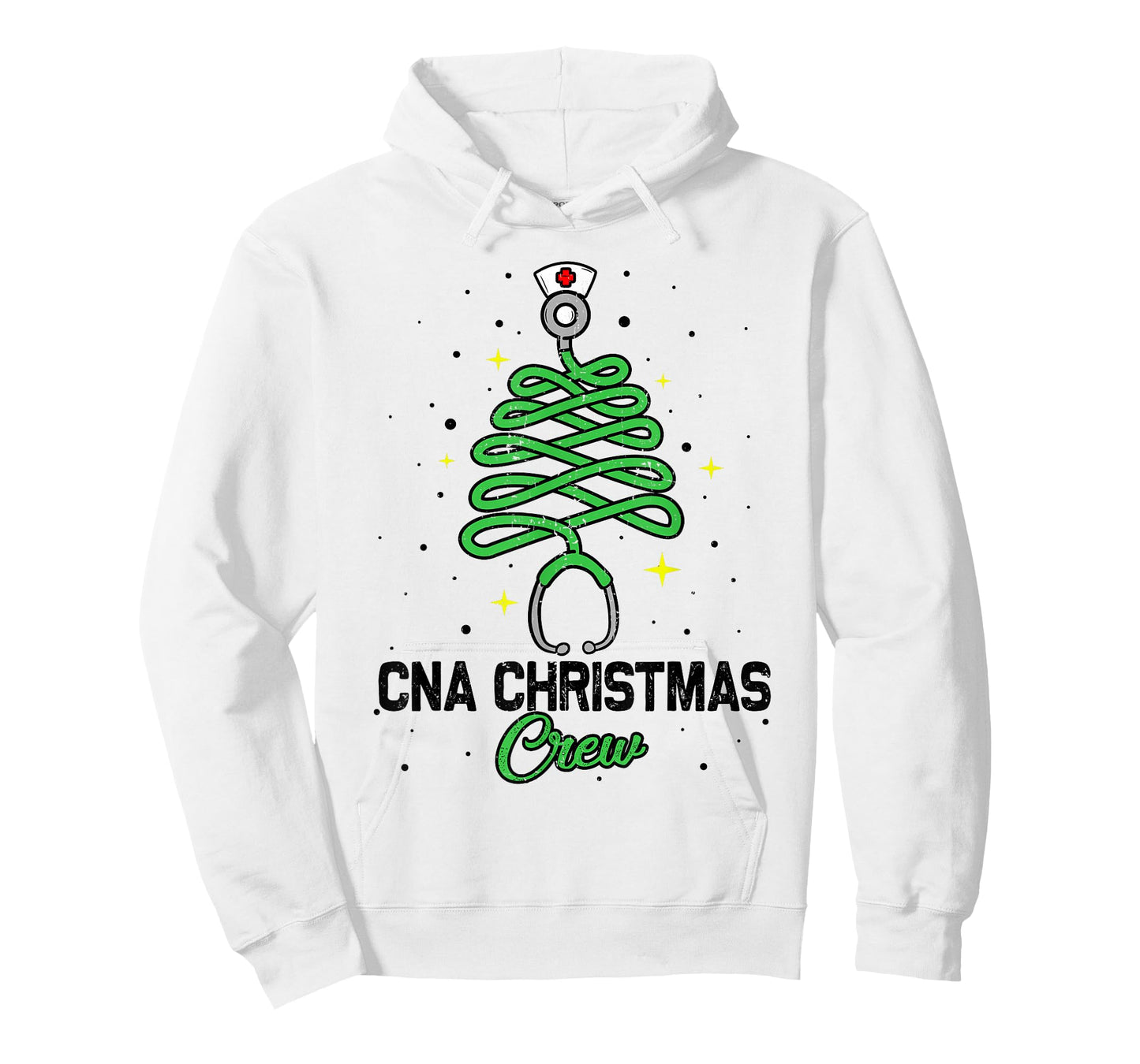 CNA Christmas Crew Cute Christmas Tree Xmas Lights Nurse T-Shirt