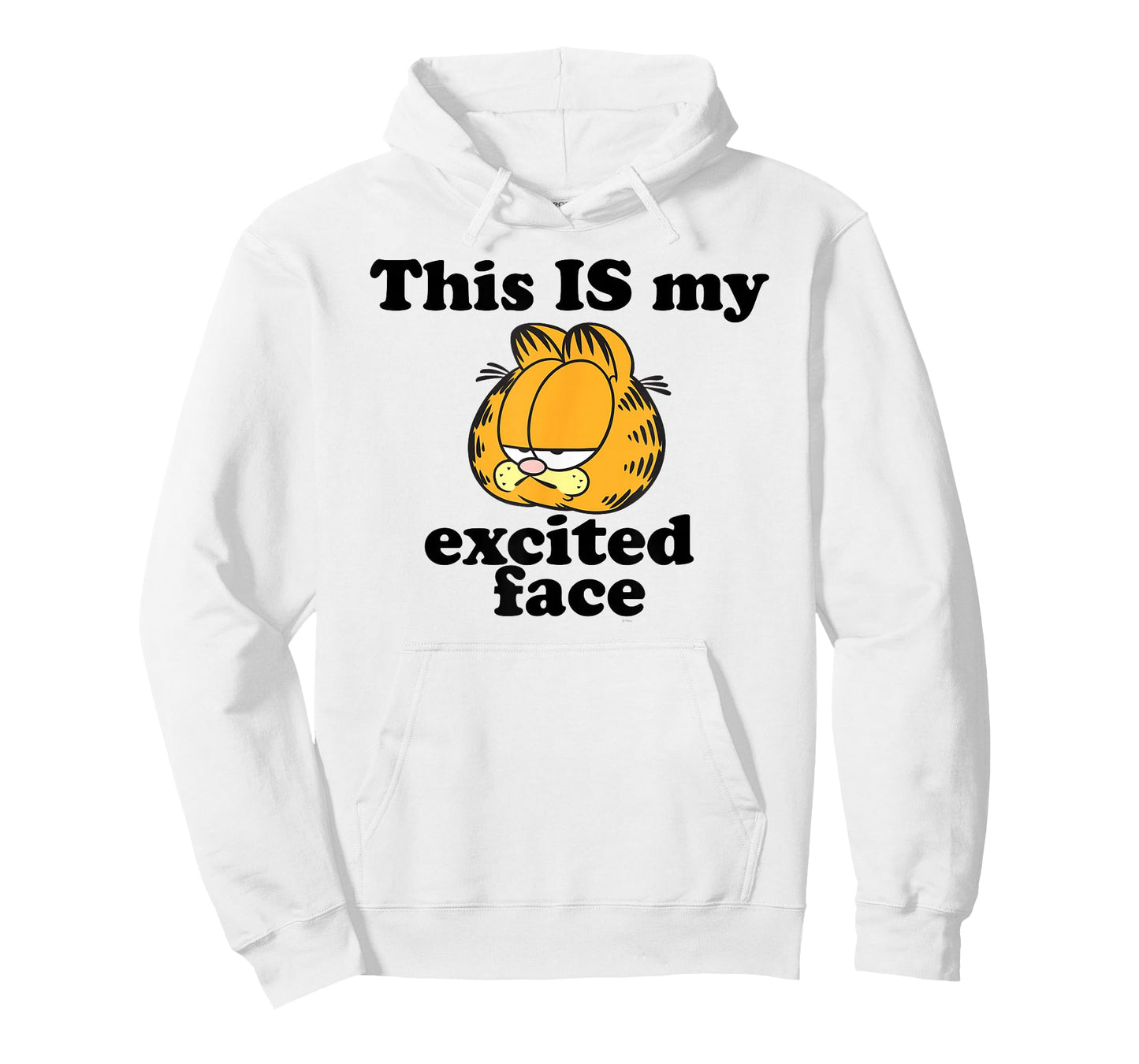 Garfield This is My Excited Face Sarcastic Cartoon Cat T-Shirt