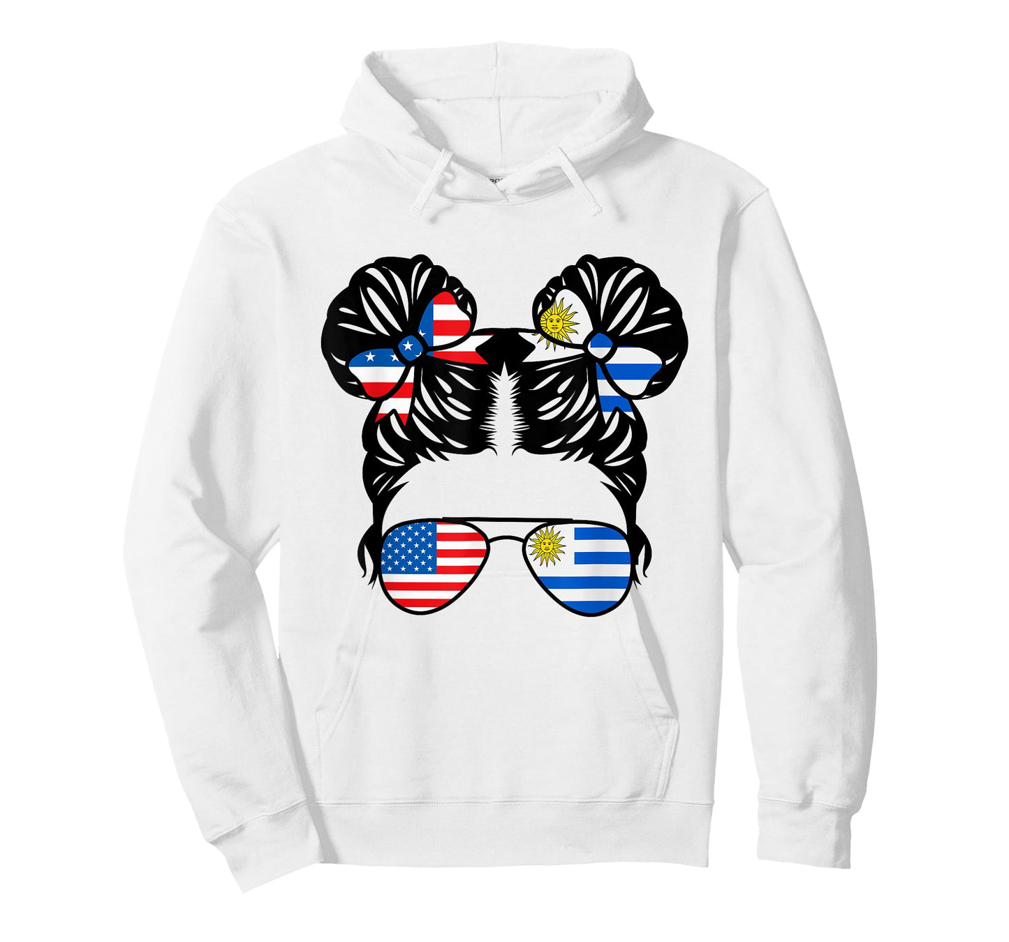 Half American Half Uruguayan Girl USA Uruguay Flag Patriot T-Shirt
