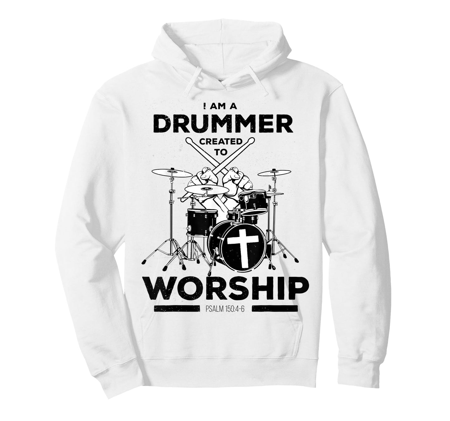 I am a Drummer Created to Worship - Christian Drum Player T-Shirt