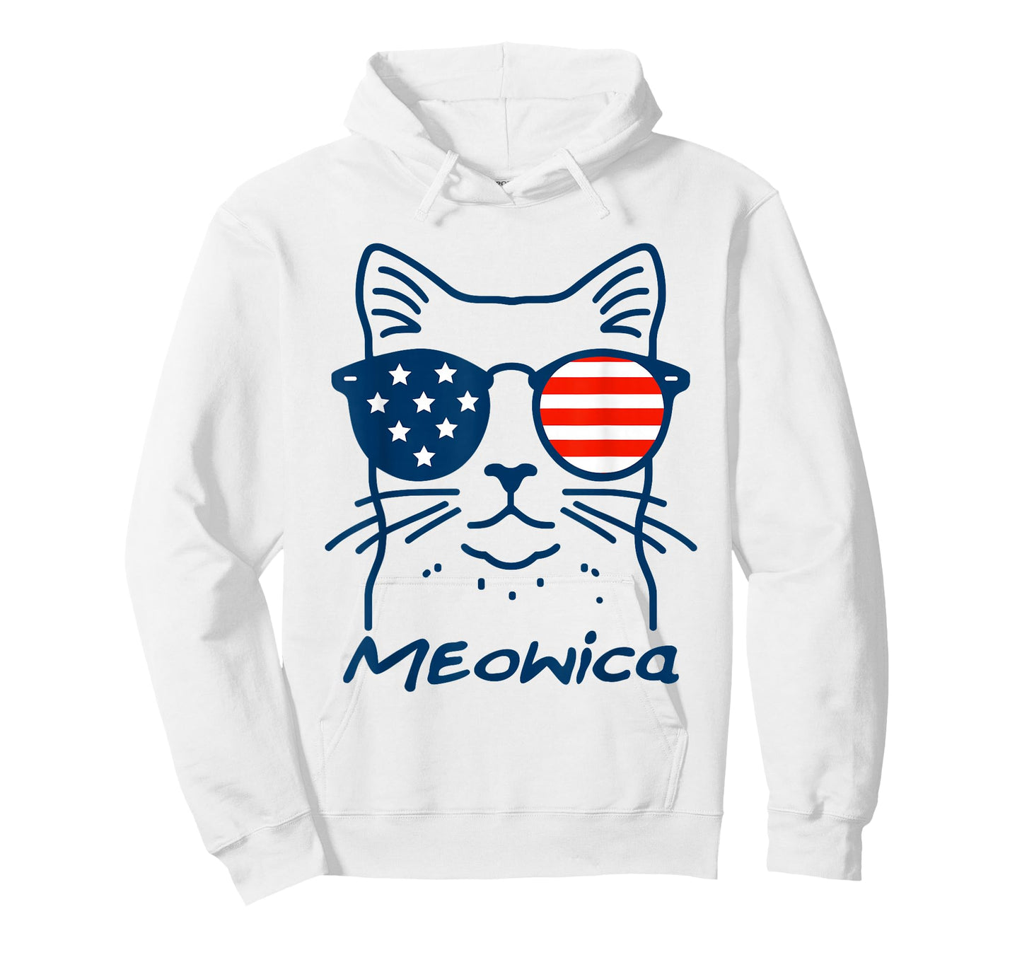 Meowica USA 'Merica Cat 4th of July Funny Patriotic T-Shirt