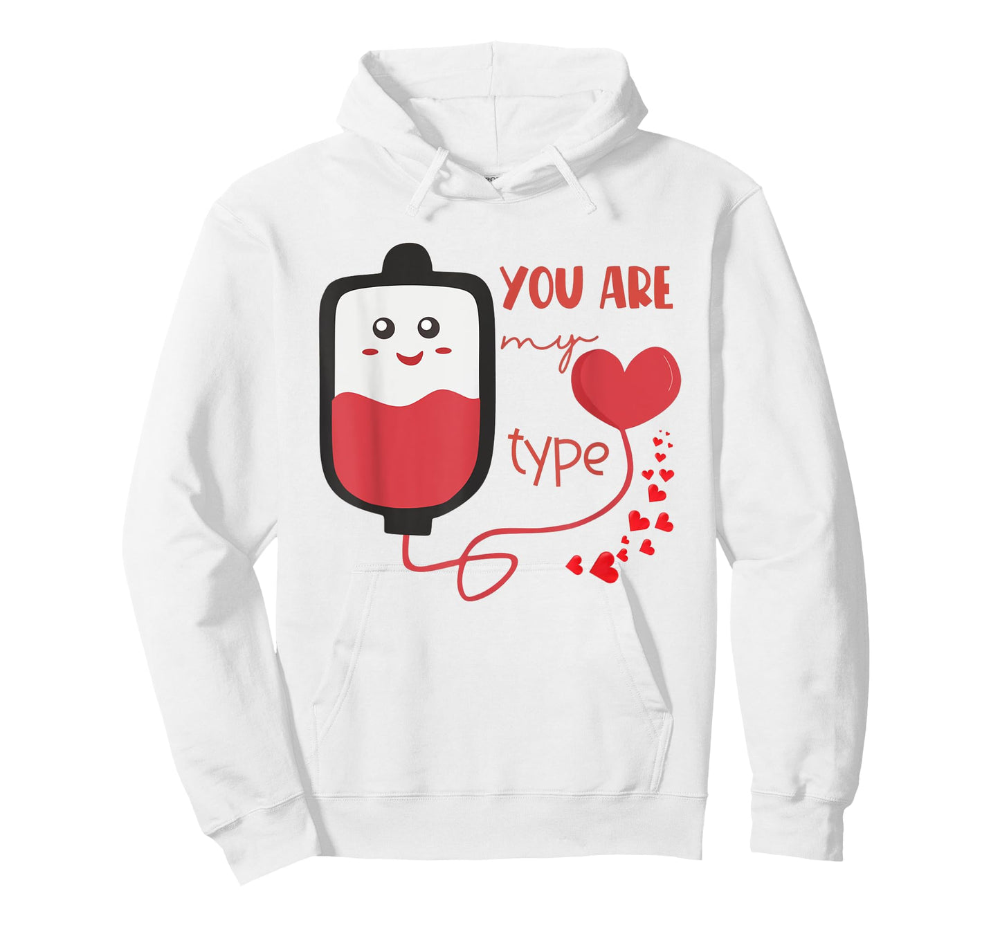 Valentine You're My Type Nurse Medical Pun Humor Blood Bank T-Shirt