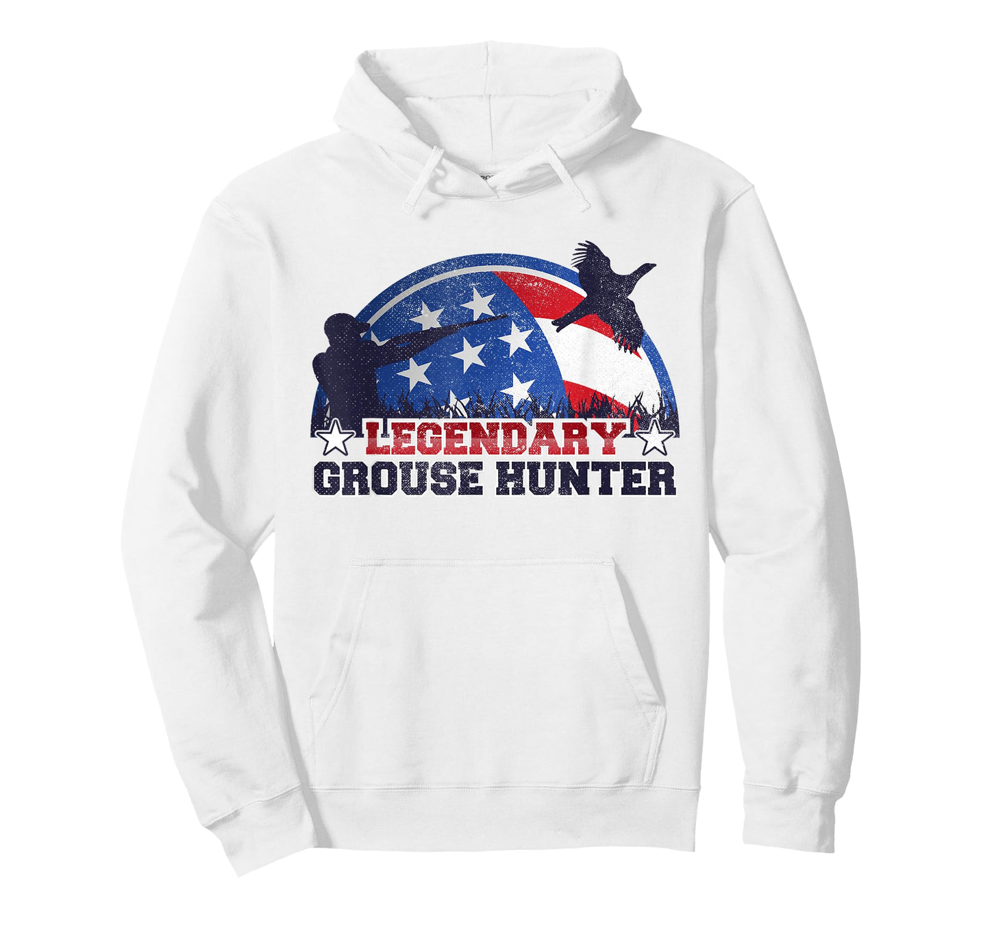 Legendary Grouse Hunter American Flag Hunting Shirt T-Shirt for Women Kids Men