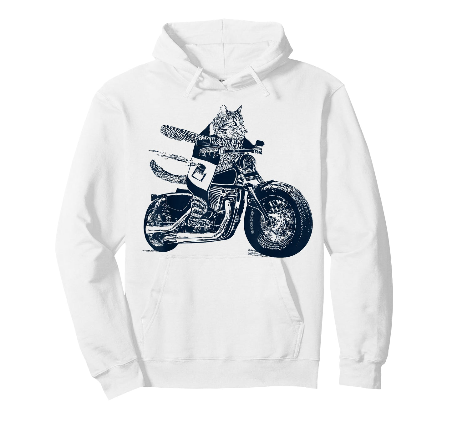 AWESOME CONVERSATIONS - Cat on Motorcycle T-Shirt