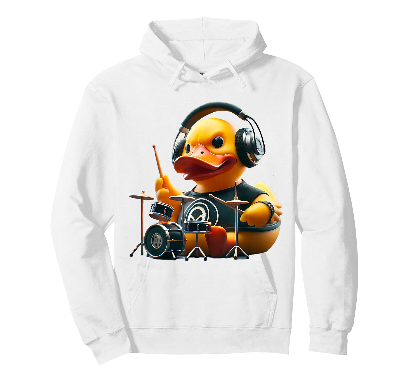 Drummer Rubber Duck Ducky Duckie Drum Player T-Shirt