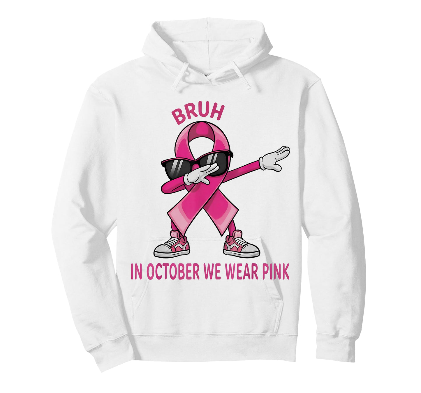 Bruh in October We Wear Pink Breast Cancer Awareness Bruh T-Shirt