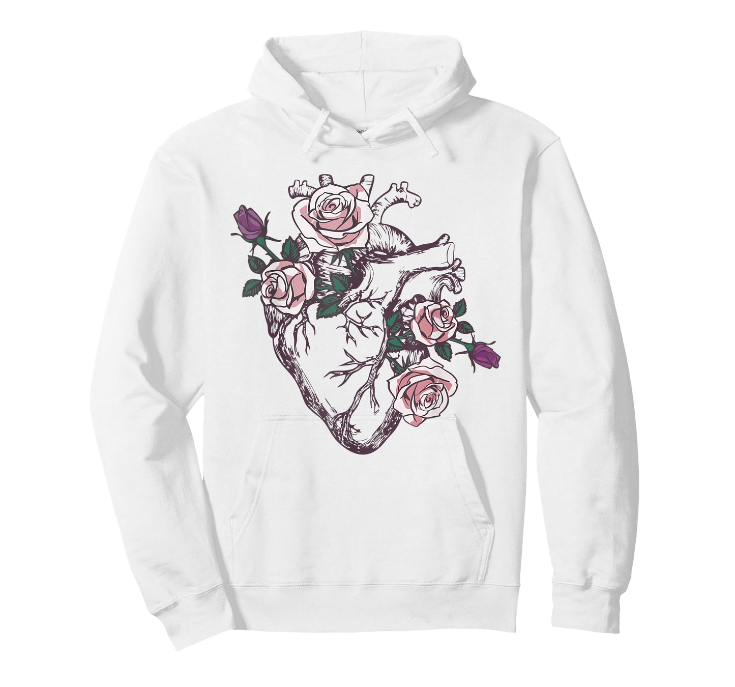 Anatomical Heart Floral Cute Roses Human Anatomy Love Nurse T-Shirt