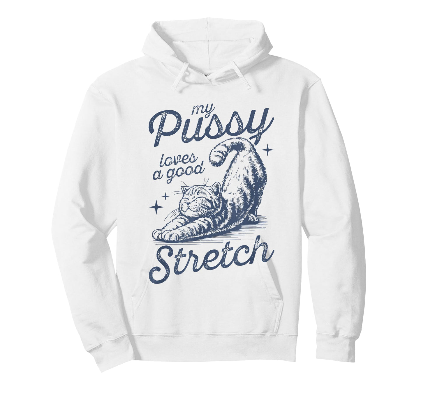 My Pussy Loves A Good Stretch Funny Meme T-Shirt