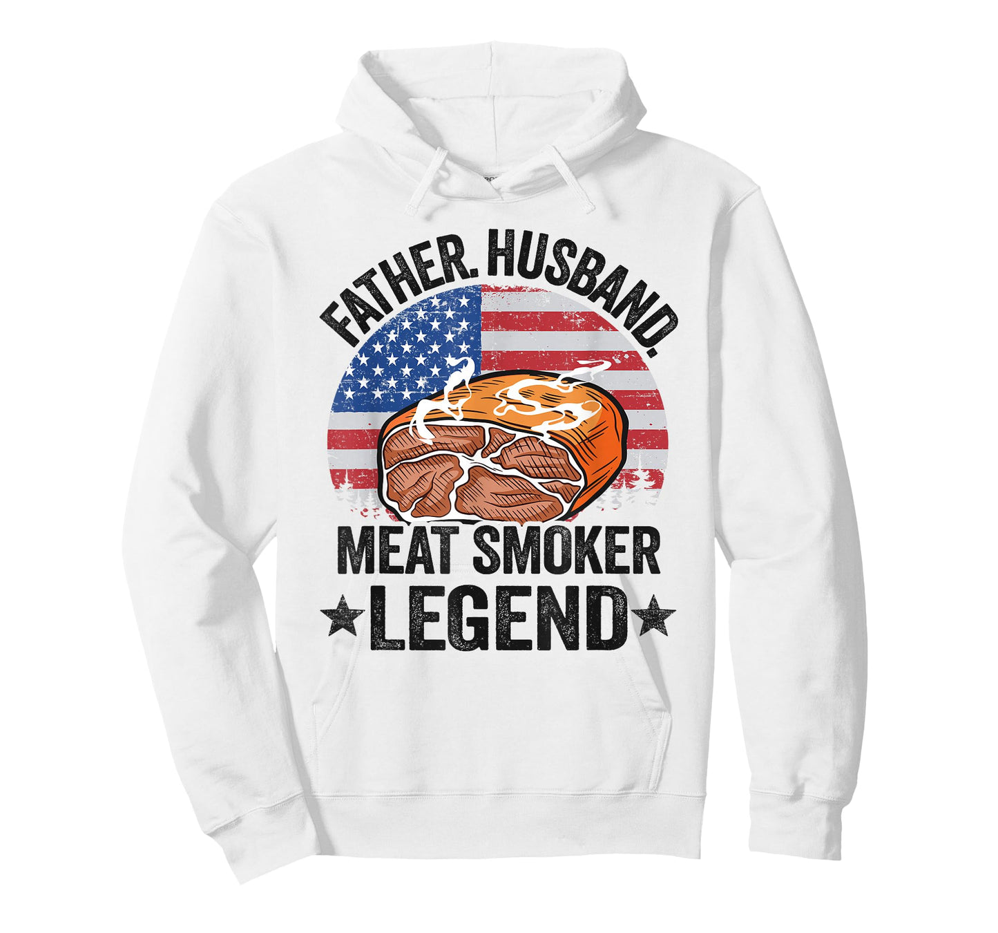 Father Husband Meat Smoker Legend Brisket Dad Meat Smoking T-Shirt