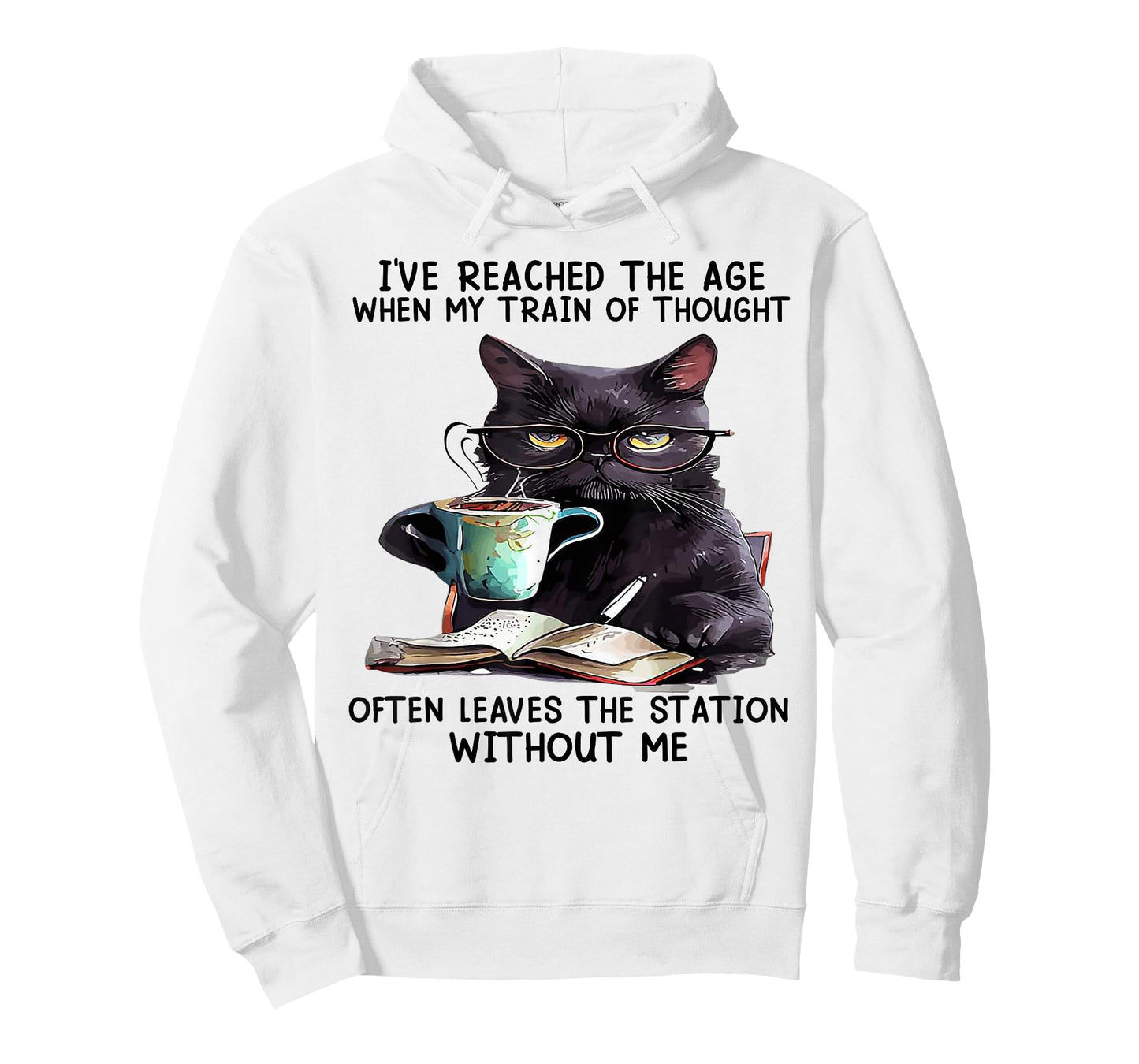Cat I've Reached The Age When My Train of Thought T-Shirt