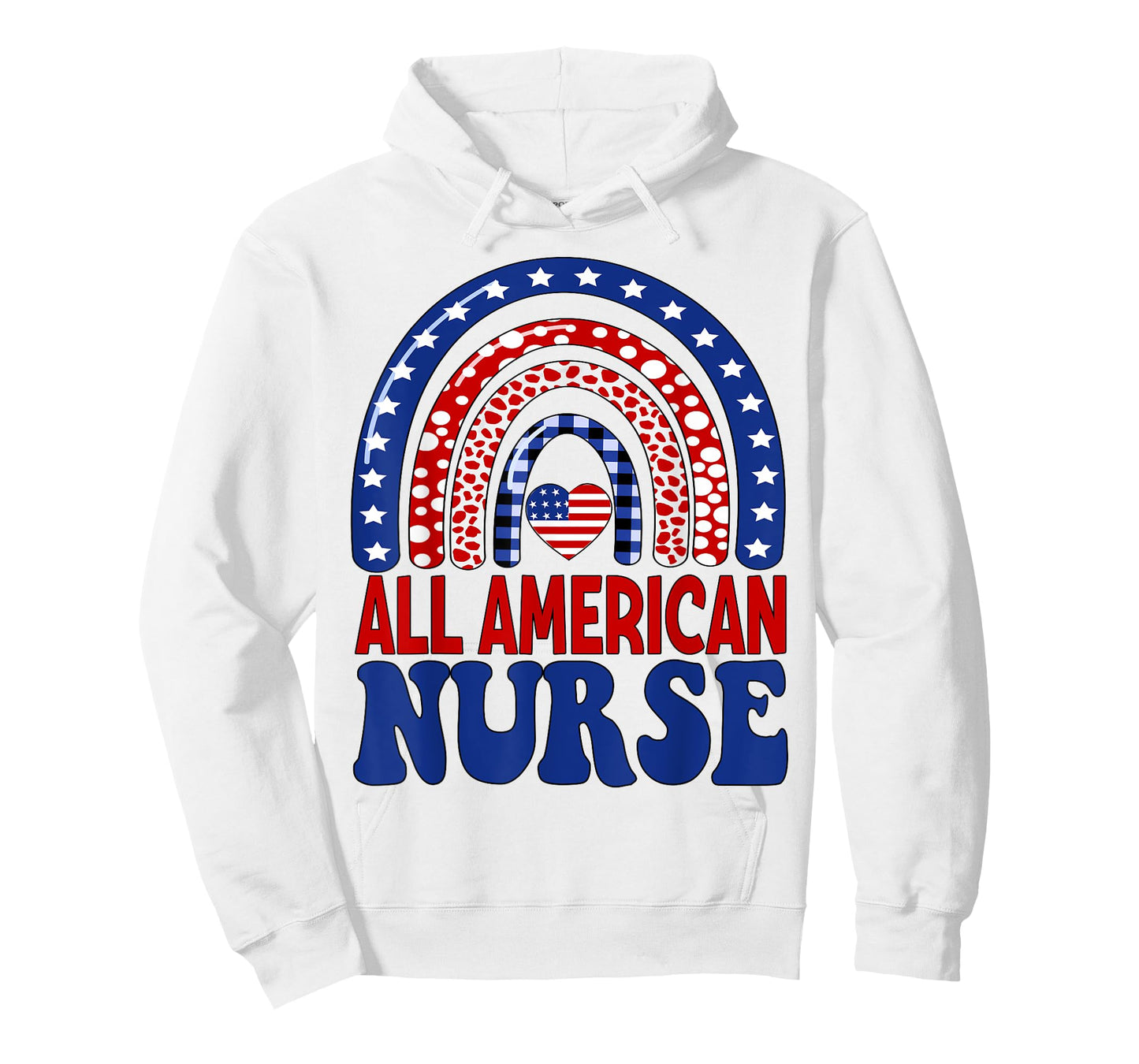 All American Nurse 4th of July RN Independence Day Nursing T-Shirt for Women Men