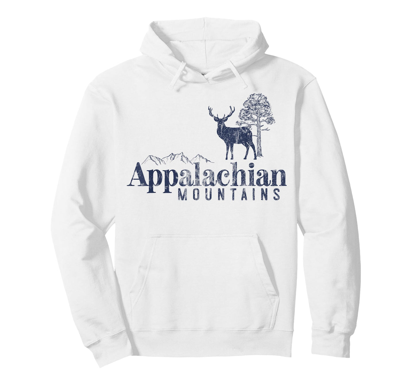 Appalachian Mountains Vintage Retro Style Men Women Outdoors T-Shirt