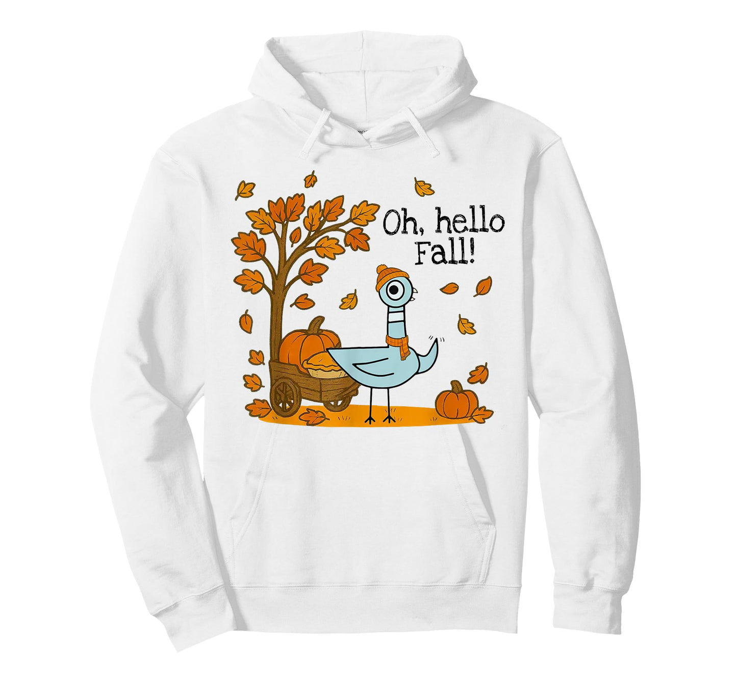 Oh, Hello Fall Pigeon Autumn Pumpkin Season Teachers Kids T-Shirt