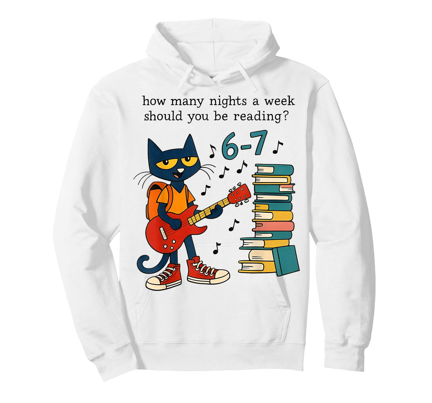 Cat 67 How Many Nights A Week Should You Be Reading? 6-7 T-Shirt