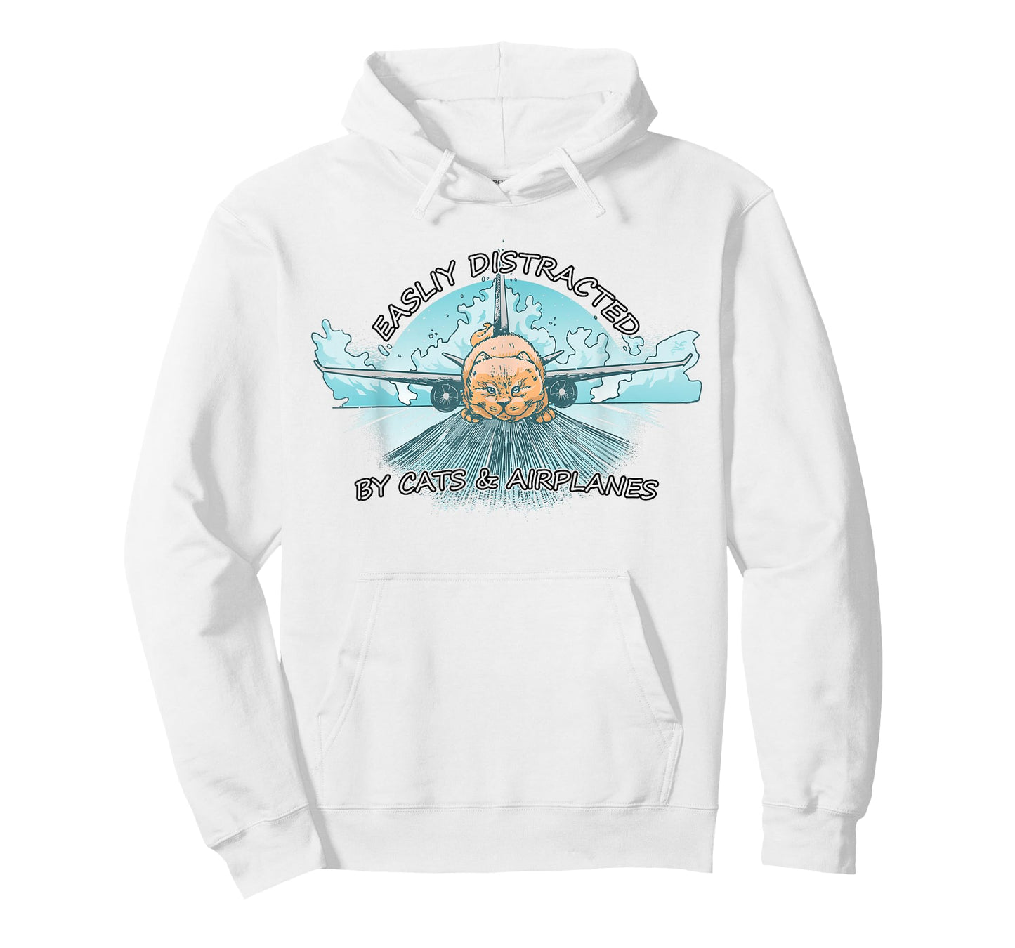 Easily Distracted By Cats And Airplanes T-Shirt
