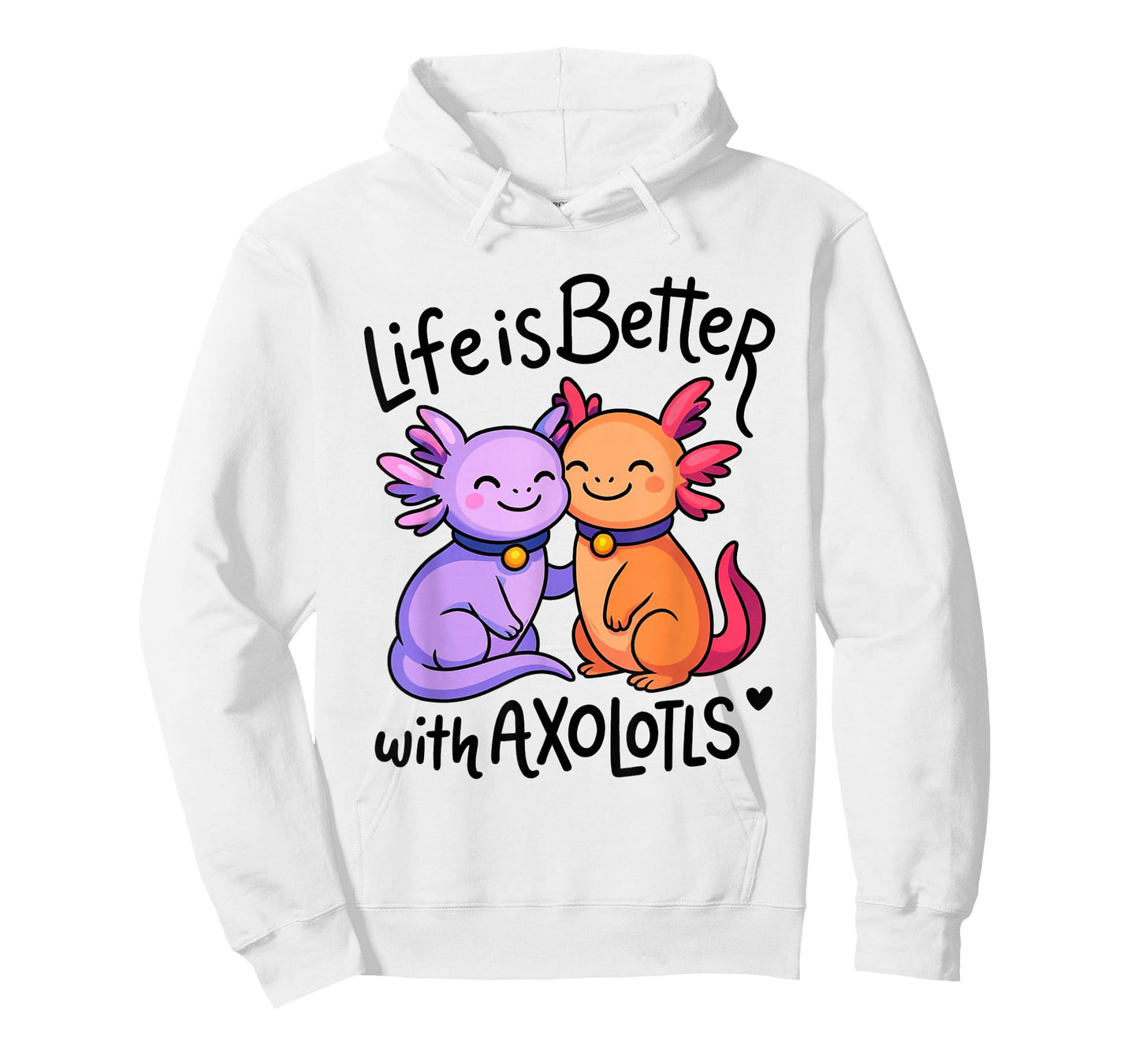Life is Better with Axolotls Cute Valentine's Axolotl Lovers T-Shirt