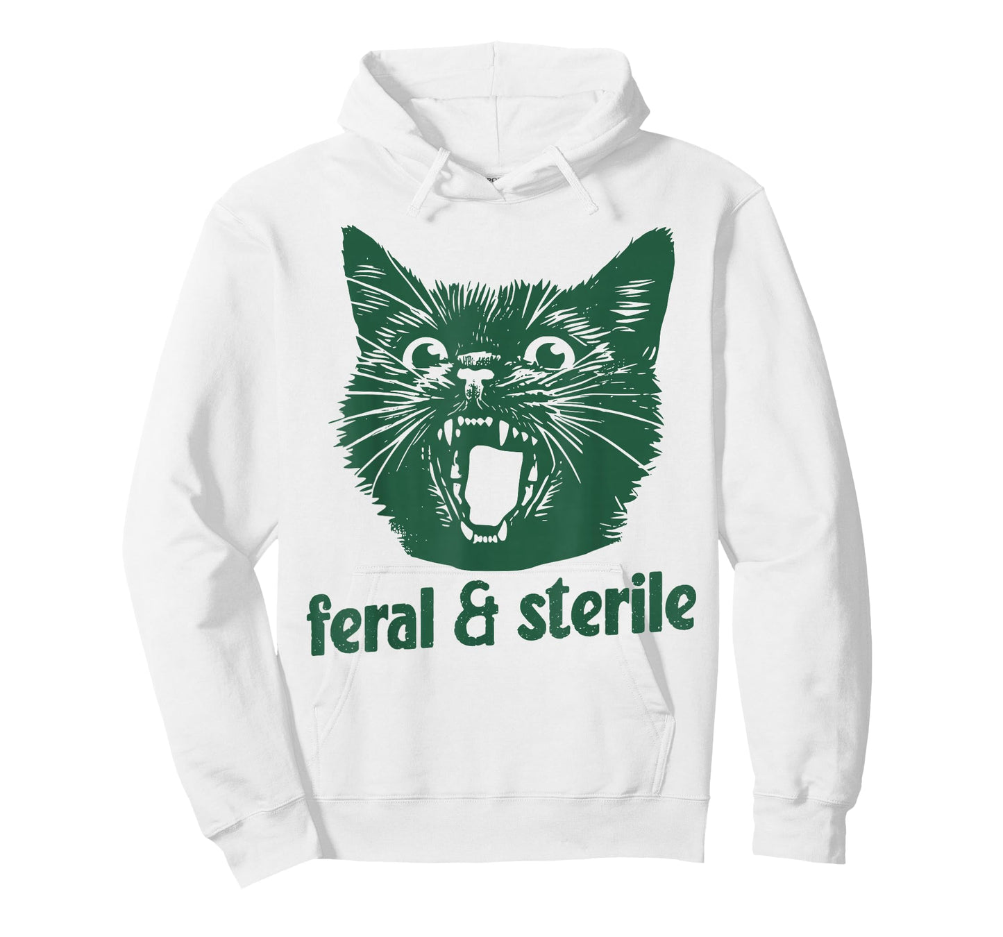 Feral and Sterile Funny Cat Hysterectomy Uterus Women's Joke T-Shirt
