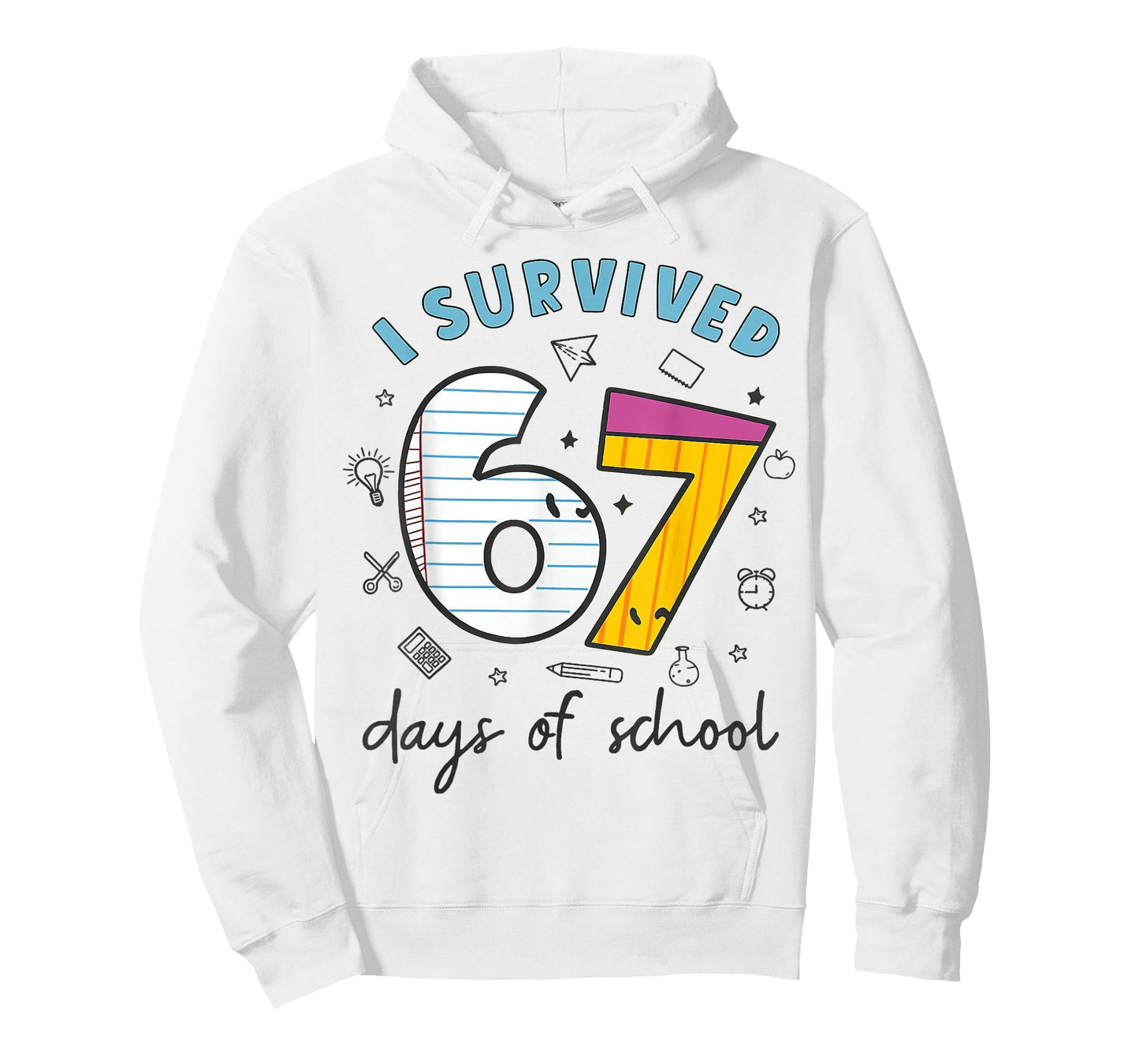 I Survived 67 Days of School Funny 6 7 Meme Teacher Student T-Shirt