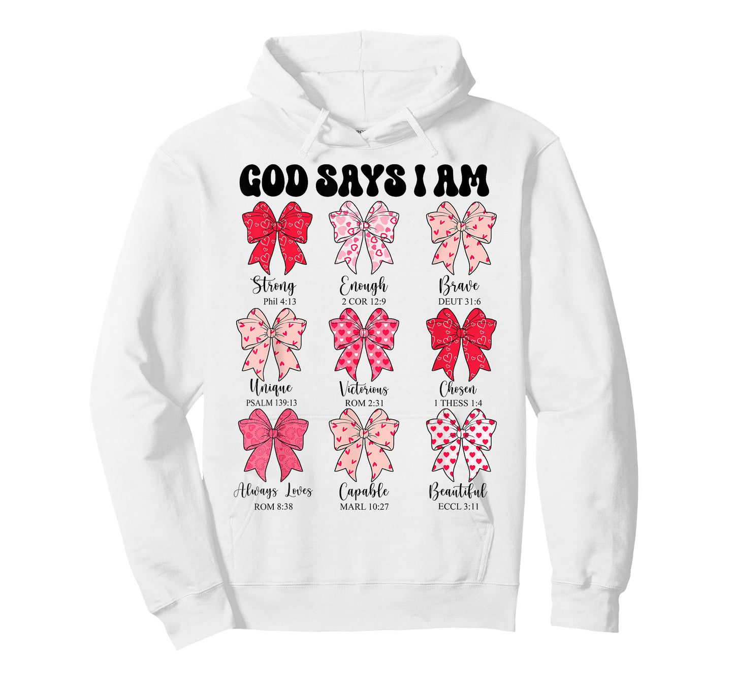Toddler God Says I Am Bow Christian Girl Teen Jesus God Mom T-Shirt