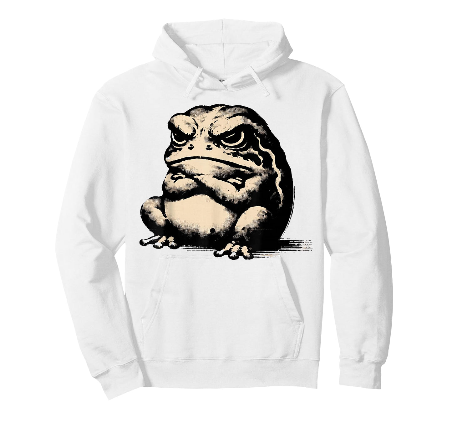 Classic Silhouette Animal Lover Japanese Art Grumpy Frog T-Shirt