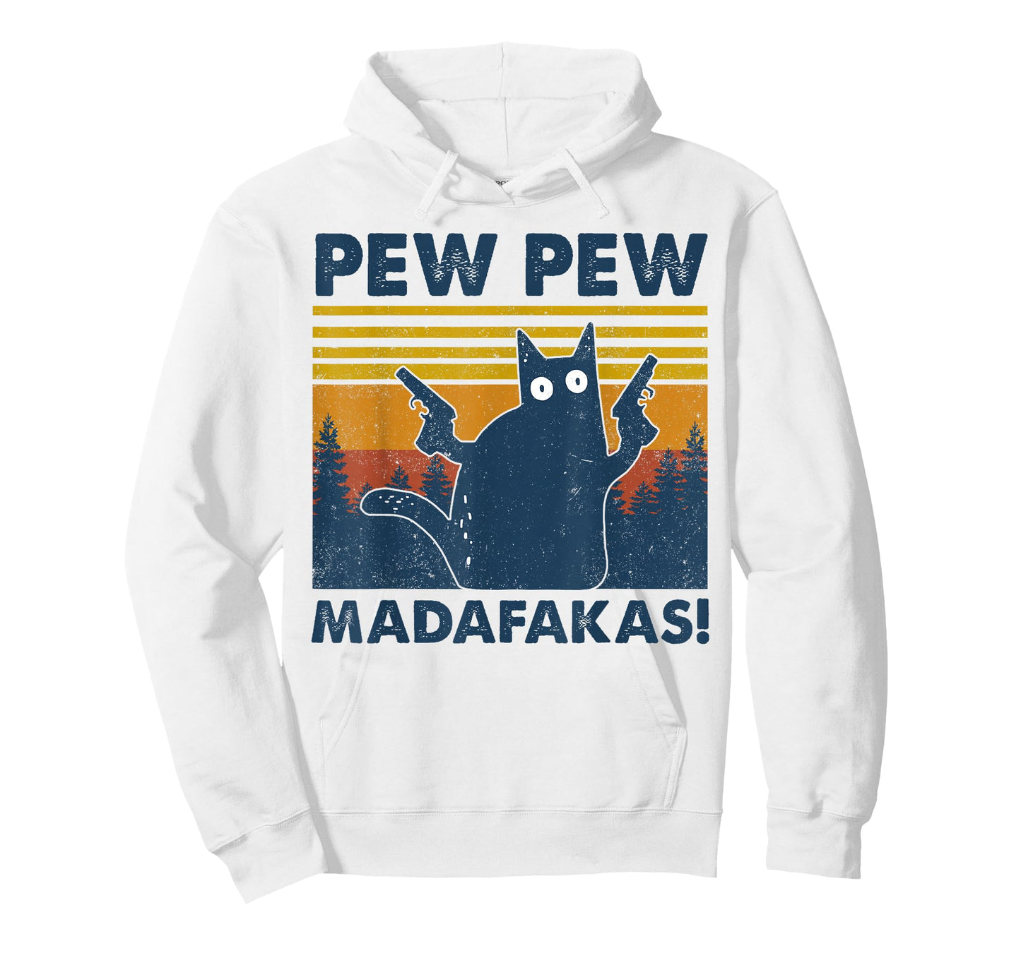 Vintage Cats Pew Pew Madafakas Funny Crazy Cat Lovers Gifts T-Shirt Small