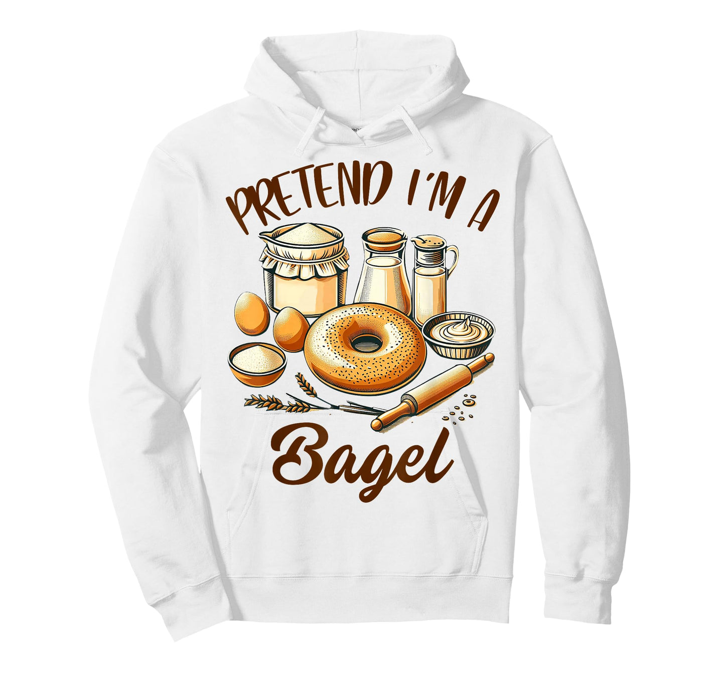 Bagel Lover Bagel Dealer Bagel Lover Pretend I'm A Bagel T-Shirt