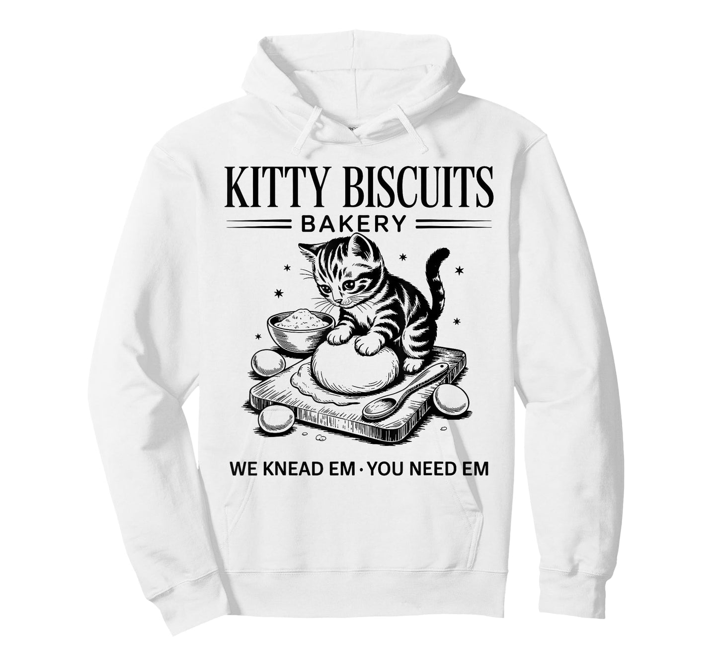 Cute Kitty Biscuits Bakery Funny Cat Lovers Baking Humor T-Shirt