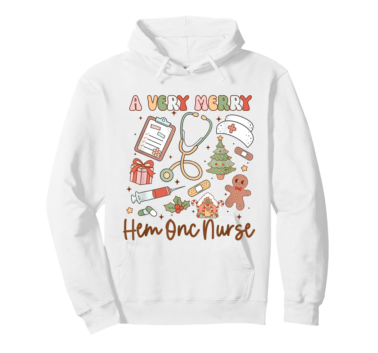 A Very Merry Hem Onc Nurse Christmas Hematology Oncology T-Shirt
