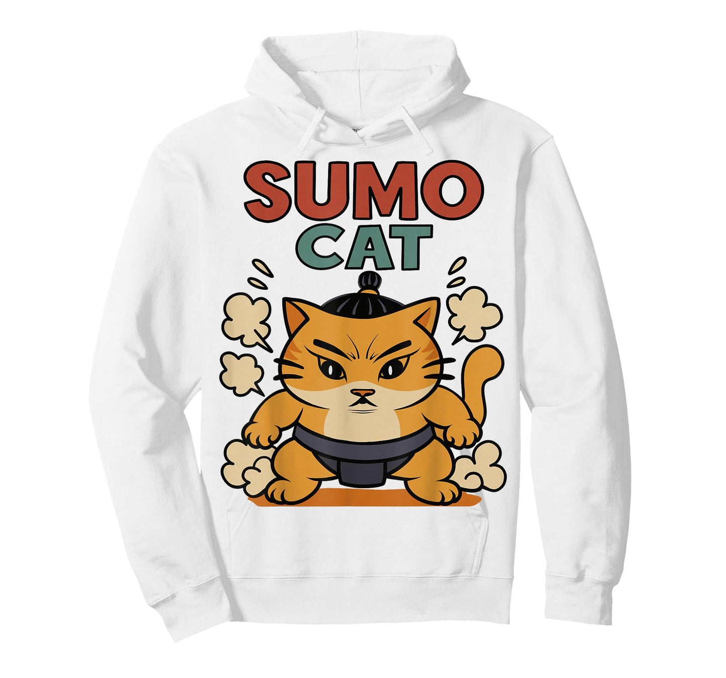 Funny Sumo Cat Design T-Shirt