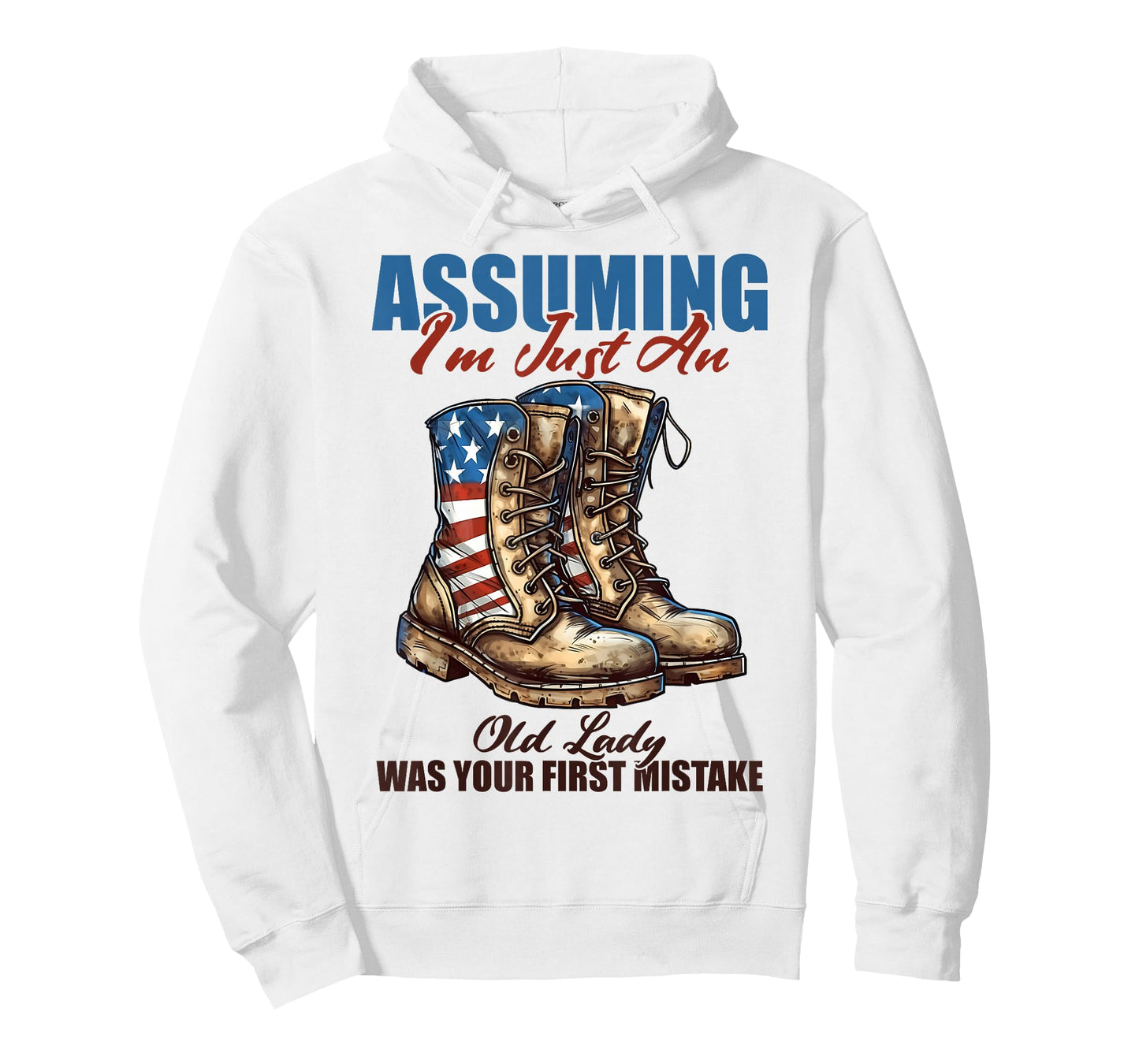 Assuming I'm Just An Old Lady Was Your First Mistake Veteran T-Shirt