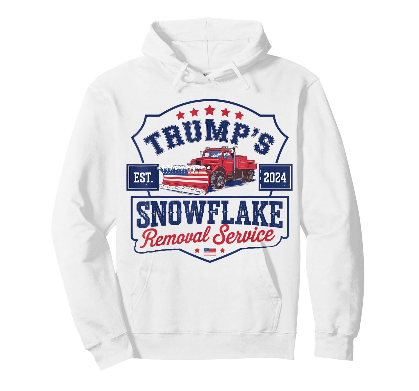 Trump's Snowflake Removal Service Funny Trump President 2024 T-Shirt