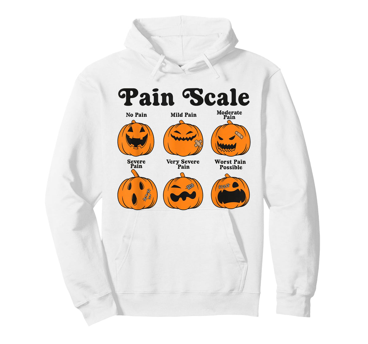Women Pain Scale Fall Pumpkin Nurse Halloween RN ED ER NICU T-Shirt
