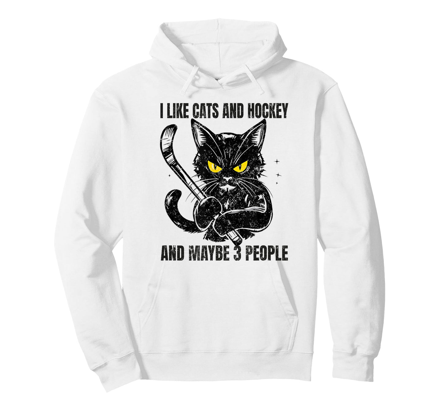 I like cats and hockey and maybe 3 people T-Shirt