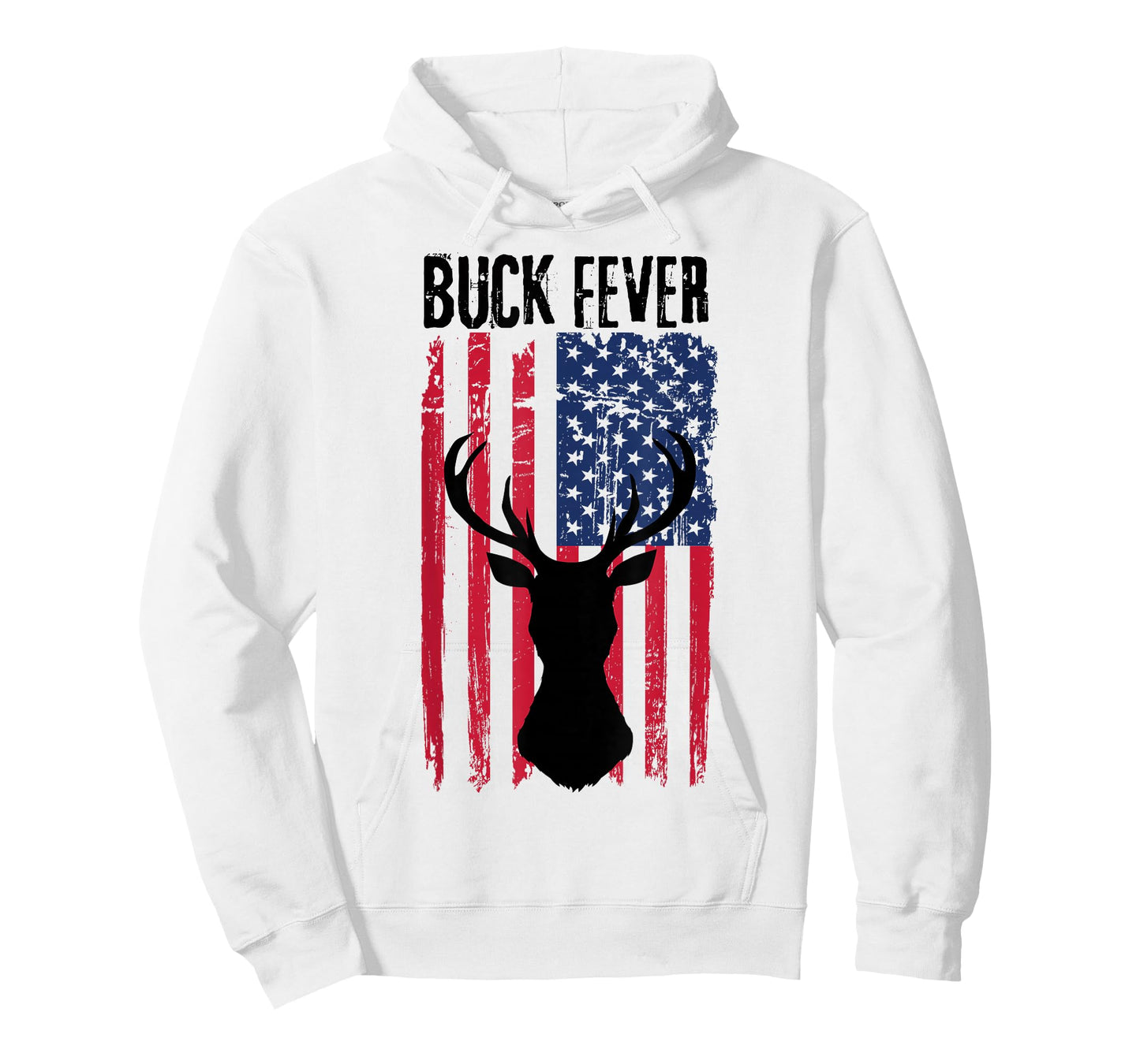 Deer American Flag Patriotic Buck Fever Hunting Hunters Hunt T-Shirt