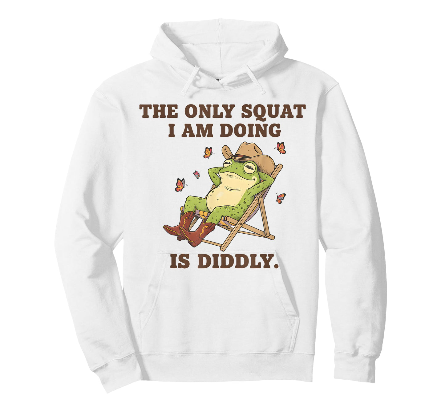 Lazy Workout The Only Squat I Am Doing is Diddly Frog Gym T-Shirt