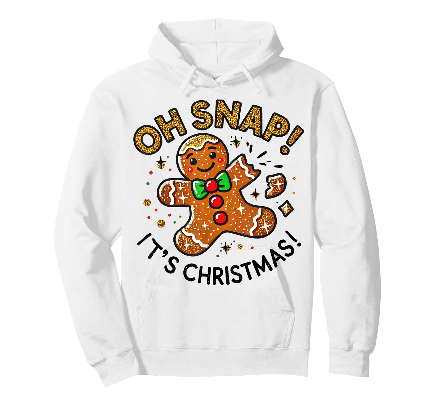 Cute Oh Snap It's Christmas Gingerbread Man Christmas Cookie T-Shirt