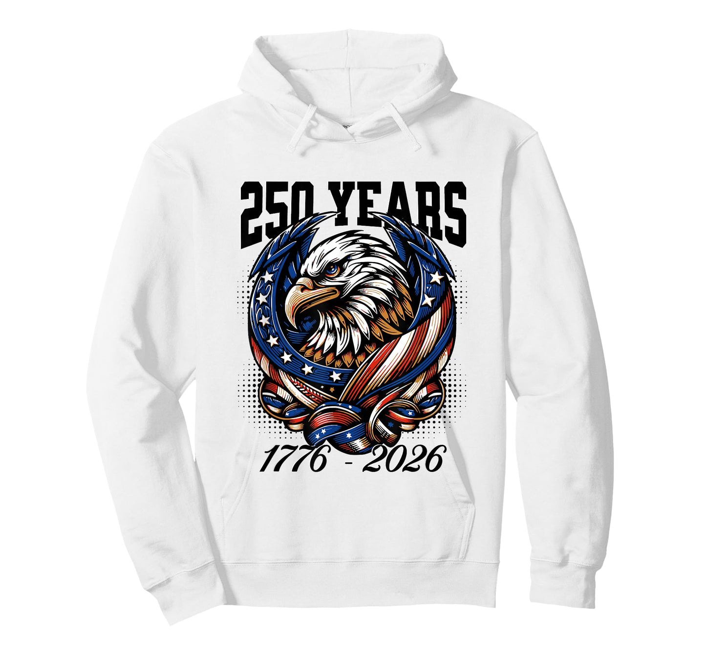 Proud Eagle Patriotic USA Flag 250 Years 1776-2026 T-Shirt