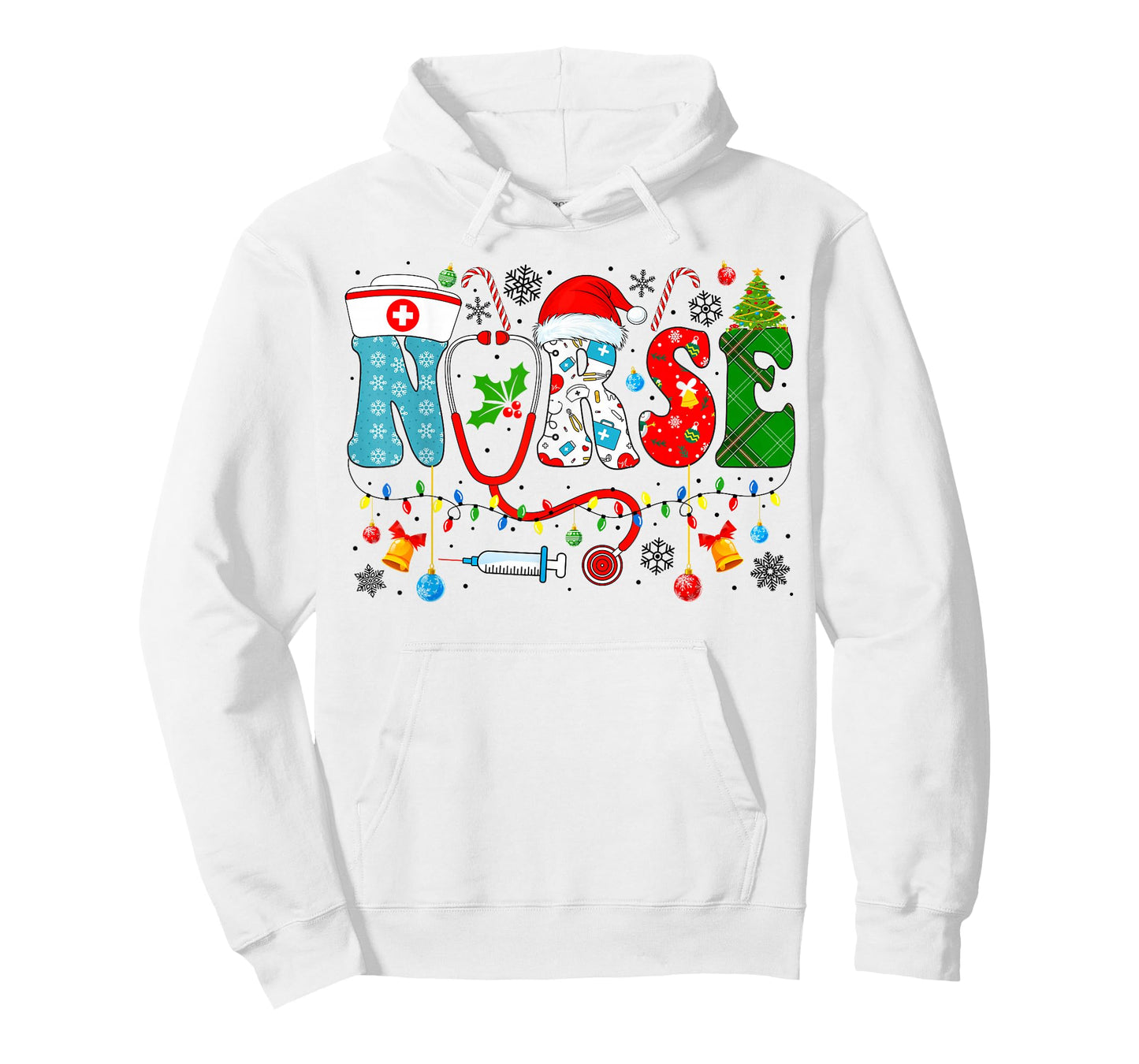 Christmas Nurse Xmas RN Nursing Christmas Nurse Santa RN T-Shirt