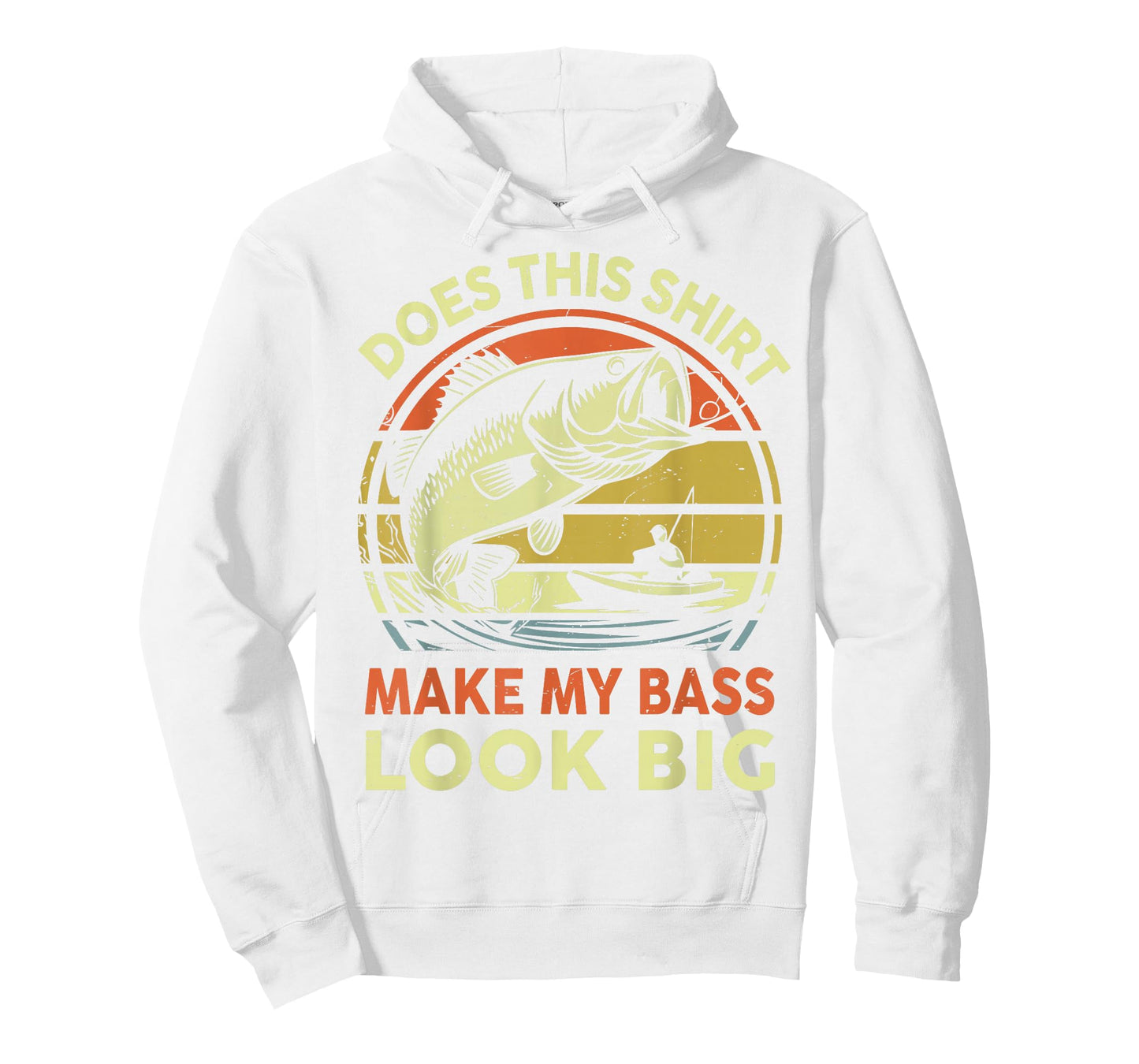 Funny Dad Does This Fishing Shirt Make My Bass Look Big Men T-Shirt